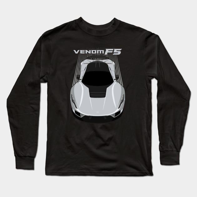 Hennessey Venom F5 - Silver Long Sleeve T-Shirt by V8social